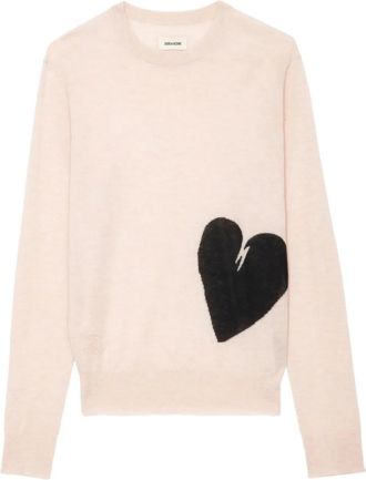 Zadig&Voltaire Pravis Heart trui - Beige