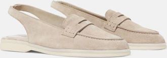 Scarosso Leila Loafers in Sand - Suede at Nordstrom, Size 39.5