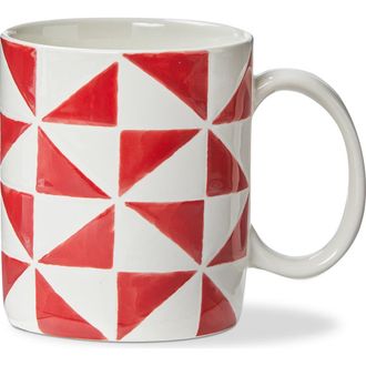 Tag Pinwheel Mug Red Stoneware Summer at Nordstrom