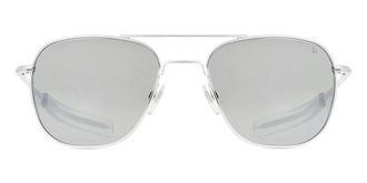 American Optical Original Pilot 2SMN Mens Sunglasses Silver Size 57