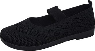 Generic Womens Flat Mary Jane Casual Comfy Walking Trainers Mesh Ladies Shoes Womens Comfortable Working Nurse Shoes Slip On Mary Jane Shoe Outdoor Breathable