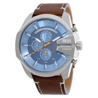 Diesel Mega Chief Chronograph Quartz Blue Dial Mens Watch DZ4458