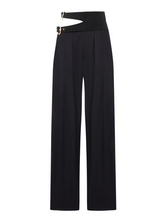 Chlo&eacute; High-Waisted Tailored Wool Trousers
