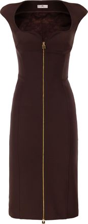 Elisabetta Franchi Vestido Elisabetta Franchi de crep&eacute; el&aacute;stico doble