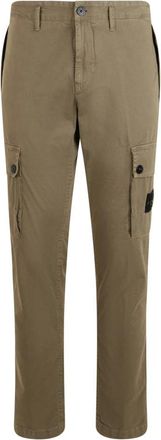 Stone Island Pantaloni cargo slim-fit con tasche con zip - - Trousers - Uomo - Marrone - W32