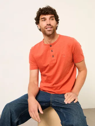 Fat Face FatFace Henley Terracotta Woodside Henley T-Shirt