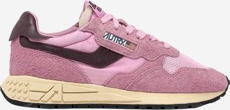 Autry Pink Lace Up Sneakers