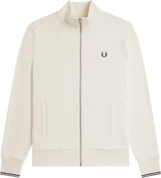 Fred Perry Hombre, Sudaderas, Blanco, Talla: S