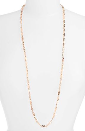 Karine Sultan Long Chain Necklace in Rose Gold at Nordstrom