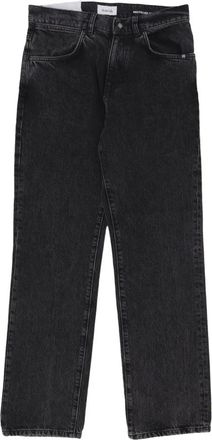 Amish Zwarte Denim Herenjeans met Rechte Pijp - Heren - Regular Fit Jeans - Zwart - W32 - Denim - Jeans