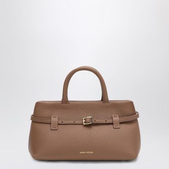 Manu Atelier Le Cambon 25 Mocha Mousse Bag In Suede