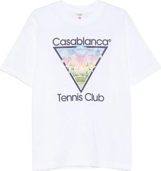Casablanca Tennis Club Icon Graphic-print T-shirt