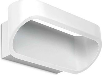 Leds - C4 Leds-c4 - Oval - led 1 Light Up & Down Small Wall Light White