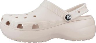 Crocs Schoenen, Dames, Beige, 39 EU, Klassieke Platform Clog