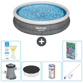 Bestway Piscina Bestway Fast Set Redonda - 366x76 Cm - 7-piezas S304