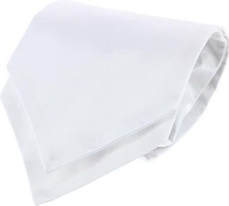 Trafalgar Store Grant Solid Colored Silk Ascot in White at Nordstrom