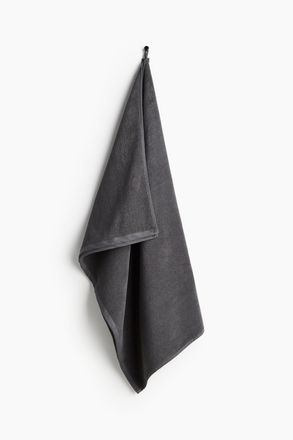 H&M Badelaken aus Frottee - Dunkelgrau