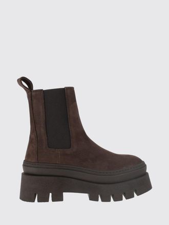 Paia Copenhagen Stivaletti Chelsea in pelle scamosciata con suola chunky