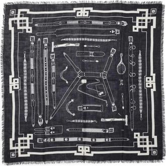 Enfants Riches Deprimes Riem Sjaal - Dames - Sjaals - Zwart - ONE Size - Wol - Accessoires