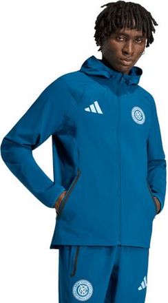 adidas Mens adidas Blue New York City FC Tiro Travel Full-Zip Hooded Windbreaker at Nordstrom, Size X-Large