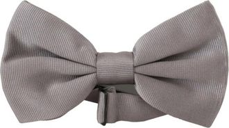 Dolce & Gabbana Luxe Grijze Zijden Strik - Heren - Accessoires - Grijs - ONE Size - Accessoires