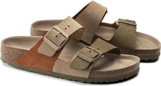 Birkenstock Women Arizona Split Sandals - Narrow In Sandcastle Faded Khaki