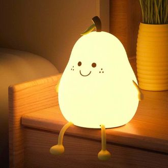 OEM L&aacute;mpara Led De Silicona Con Forma De Pera, 7 Colores, Recargable Por Usb, Regulador T&aacute;ctil, Iluminaci&oacute;n Decorativa Para Interiores, Ideal Para Un Dorm