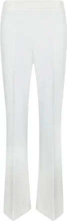 Blanca Vita Flared Cr&ecirc;pe Broek - Dames - Wijde Broeken - Wit - XS - Broeken