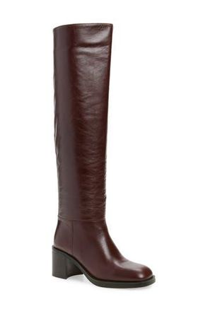 Jeffrey Campbell Vinyl Over the Knee Boot in Brown at Nordstrom Rack, Size 9.5