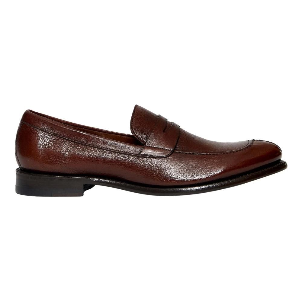 Ortigni Brown Leather Moccasin - NWT Monterey Braid Bit Men main image 2
