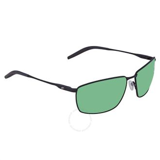 Costa Mens Turret Sunglasses In Matte Black Green Mirror 580P