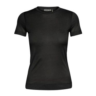 Inwear Zwarte Basis Korte Mouw Top - Dames - Tops - Zwart - Maat: XS Katoen