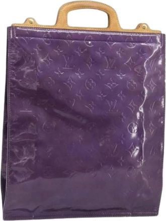 Louis Vuitton Pre-owned Tote Bags, female, Purple, Size: ONE SIZE Pre-owned Vintage Patent Leather Tote Bag