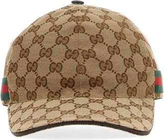 Gucci Cappello Da Baseball Con Web-Uomo