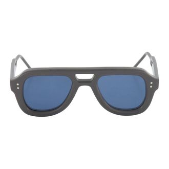 Thom Browne Sunglasses, unisex, Gray, 47 MM, Bold Aviator Sunglasses