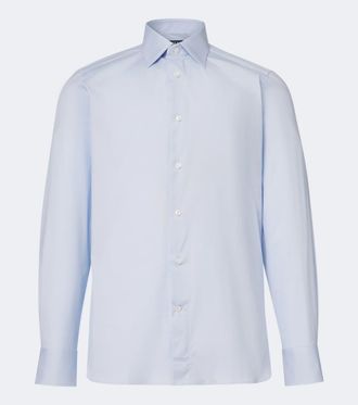 Ermenegildo Zegna Cotton-blend poplin shirt