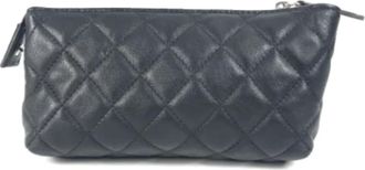 Chanel Pre-owned Clutches, female, Black, Size: ONE SIZE Pre-owned Pouch