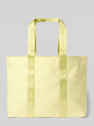 HUGO BOSS Strandtasche aus reiner Baumwolle Modell BECKY CA_TOTE in Hellgruen, Gr&ouml;&szlig;e 1