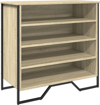 vidaXL Shoe Cabinet Sonoma Oak 80x38x78 cm Engineered Wood vidaXL