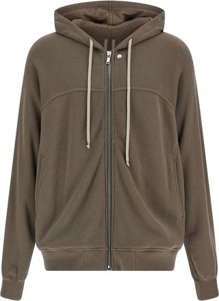Rick Owens Grey Windbreaker Hoodie