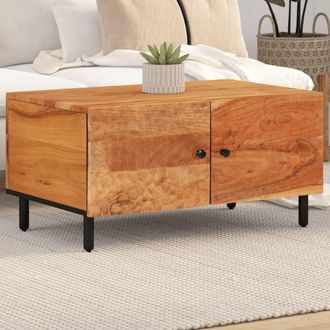 vidaXL Vidaxl - Mesa De Centro Madera Maciza De Acacia 80x50x40 Cm