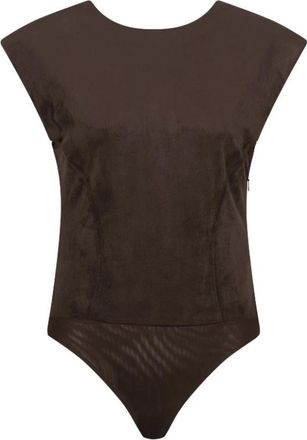 Dante6 Sealey Body Top - Dames - Tops - Bruin - Maat: XL Su&egrave;de