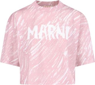 Marni Logo Crop T-shirt