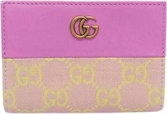 Gucci Pre-owned Wallets, female, Pink, Size: ONE SIZE Pre-owned GG Canvas 783121 Middle wallet (bi-fold)
