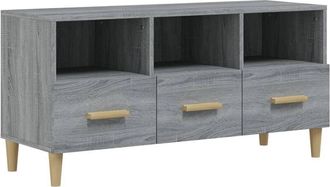 vidaXL Vidaxl - Mueble para tv madera contrachapada gris Sonoma 102x36x50 cm