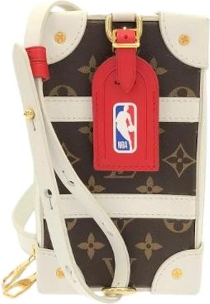 Louis Vuitton Pre-owned Soft Trunk Phone Box Monogram Schoudertas - Dames - Vintage Schoudertas - Bruin - ONE Size - Leer - Vintage