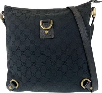 Gucci Pre-owned Cross Body Bags, female, Black, Size: ONE SIZE Pre-owned Canvas shoulder-bags