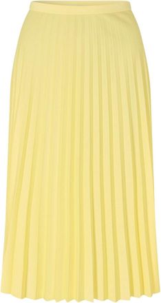 Lacoste Dames/Dames Plooi Polyester Midi Rok (Geel)