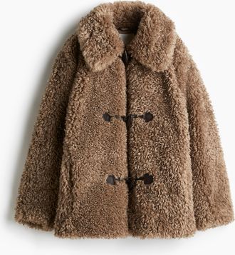 H&M Flauschige Jacke - Beige