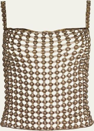L'agence Joanette Ribbon-Woven Tank